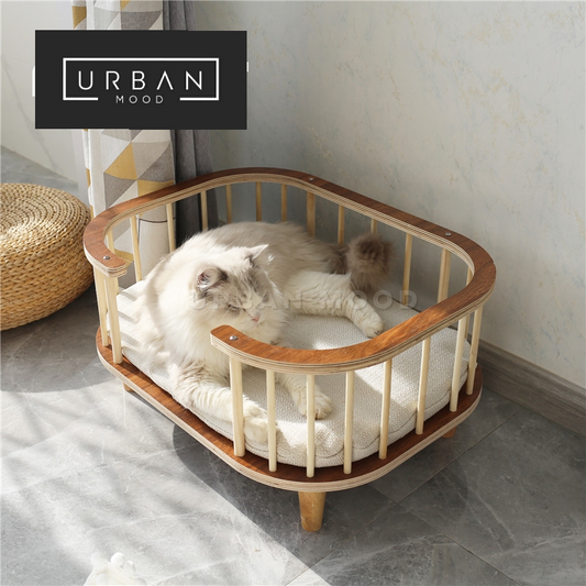 SCHIFFER Rattan Dog Bed