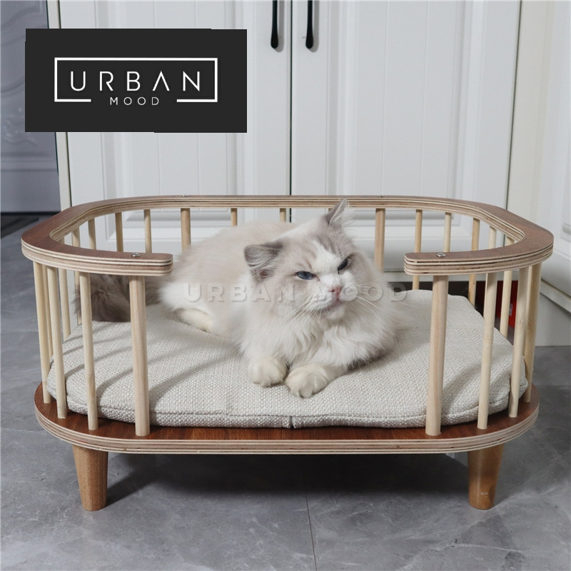 SCHIFFER Rattan Dog Bed