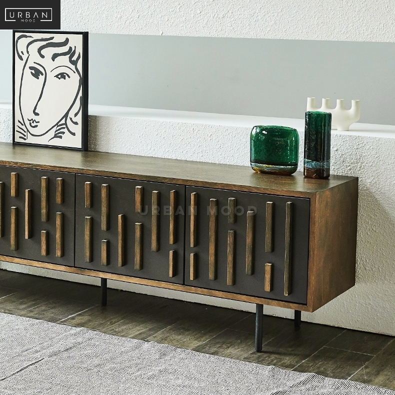 RESPITE Rustic Solid Wood TV Console