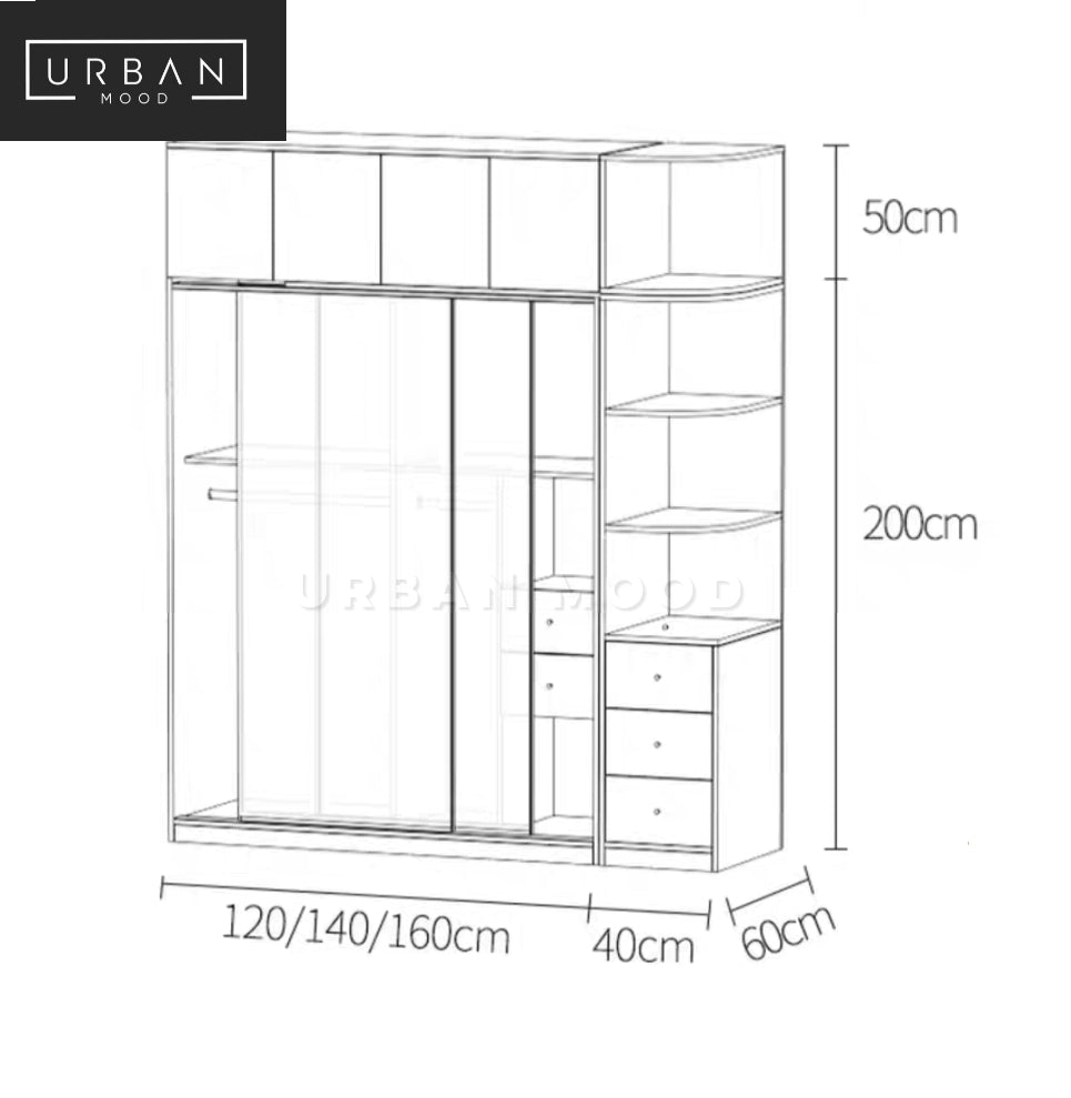 URBANE Modern Industrial Wardrobe