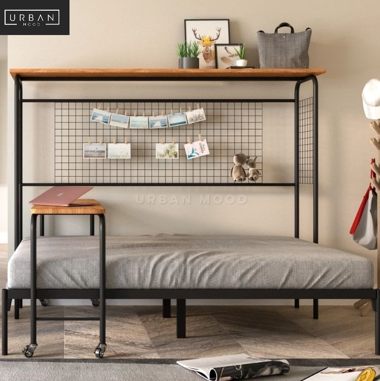 SHAKER Industrial Study Bedframe