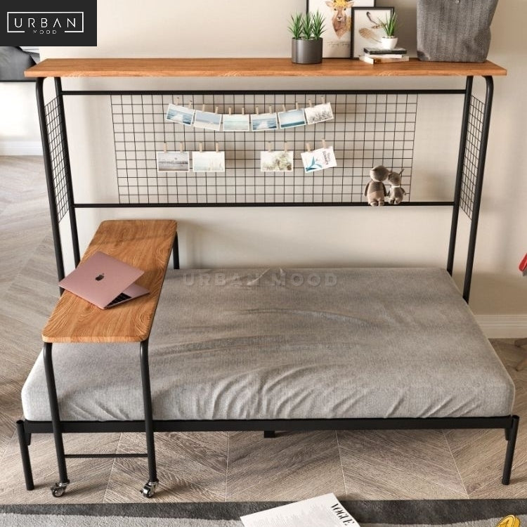 SHAKER Industrial Study Bedframe