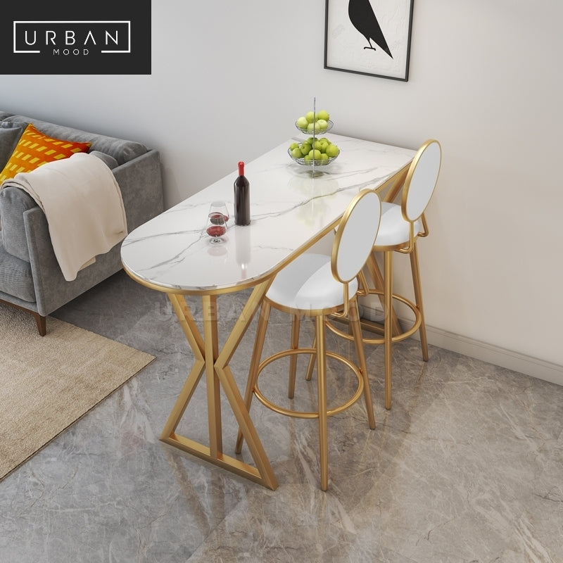 FLIGHT Modern Marble Bar Table