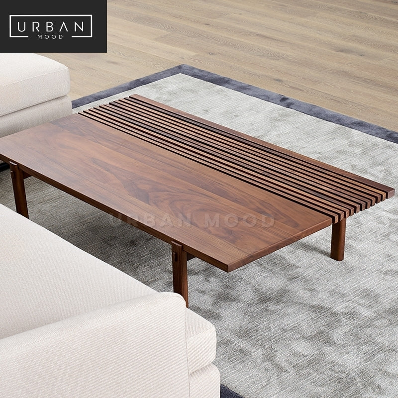 CHARLTON Minimalist Solid Wood Coffee Table