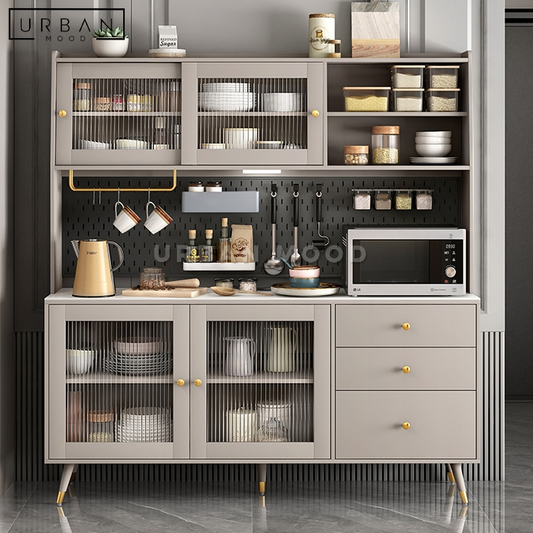 KITSCH Rustic Ash Grey Kitchen Cabinet