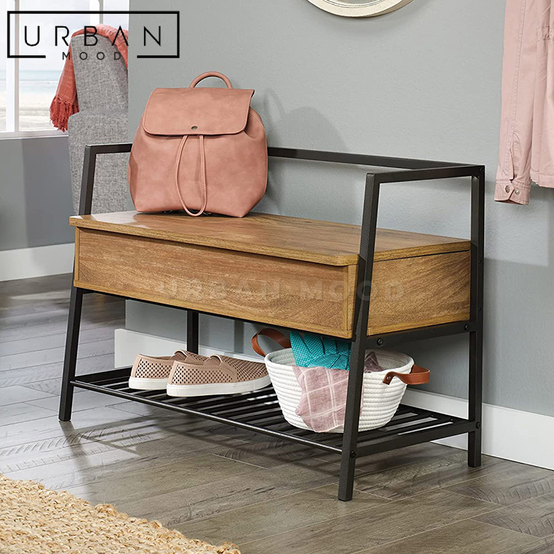 HEX Industrial Shoe Cabinet Bench