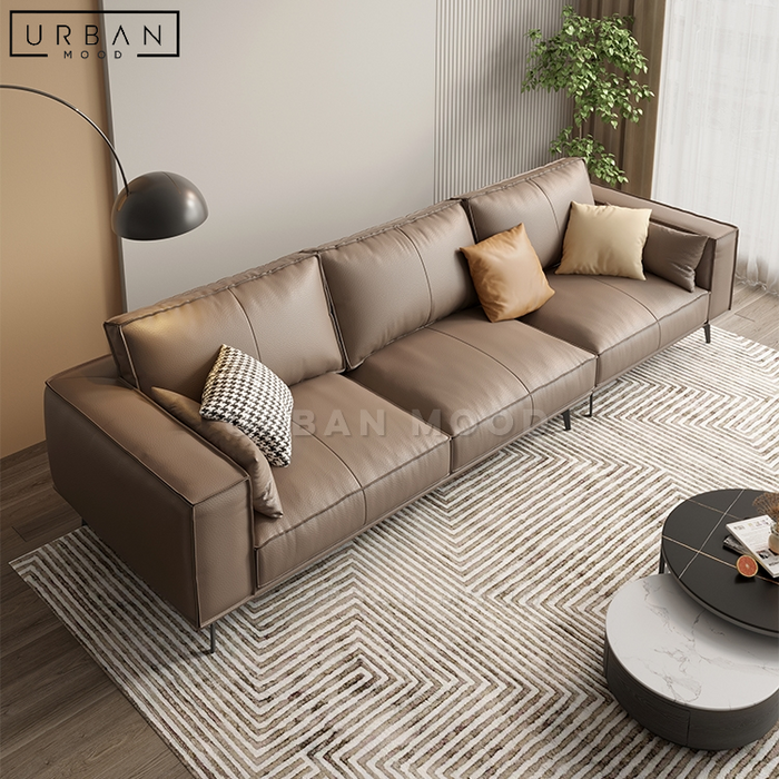 CREDENCE Modern Leather Sofa