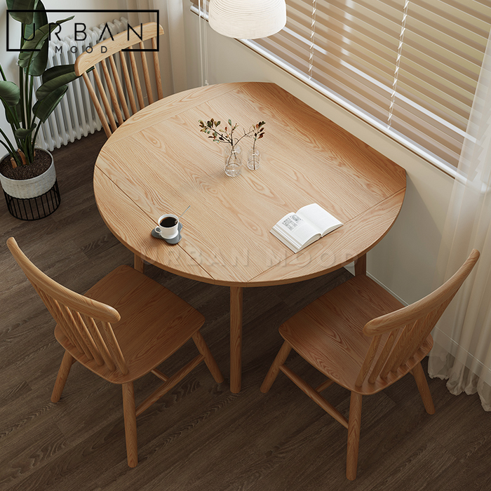COWELL Rustic Solid Wood Dining Table