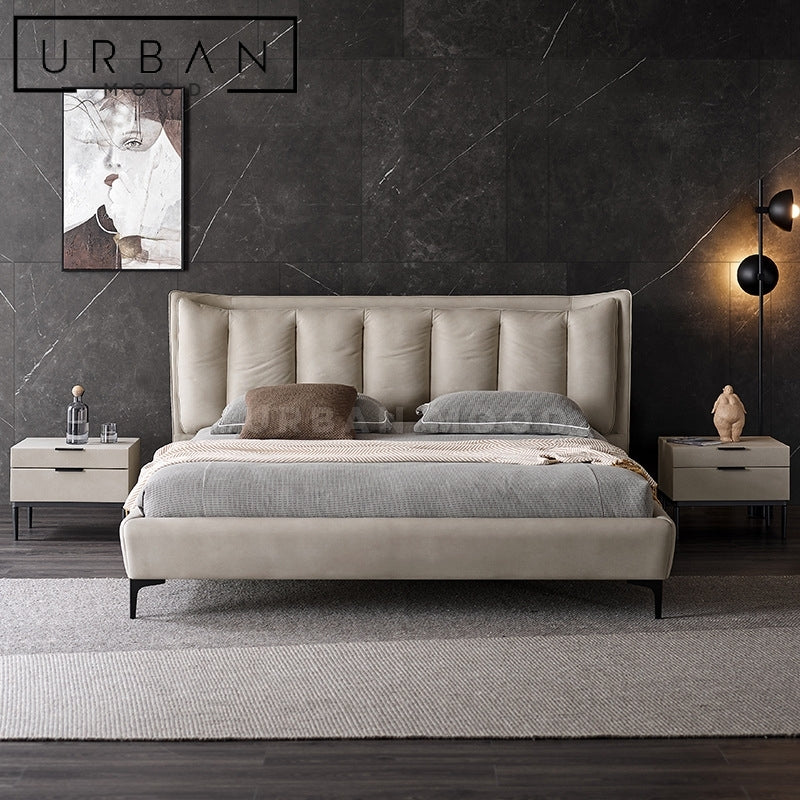 MERIN Modern Leather Bedframe