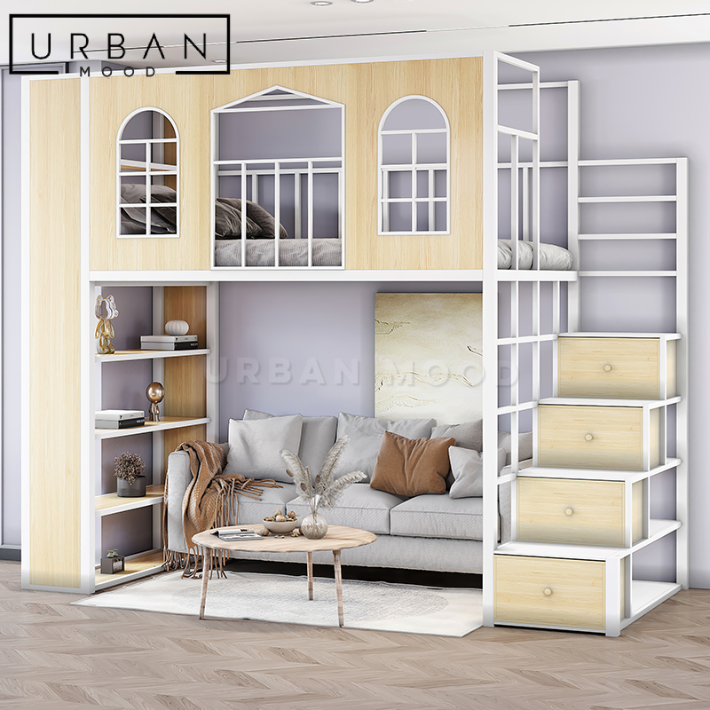 LODGE Modern Industrial Loft Bed