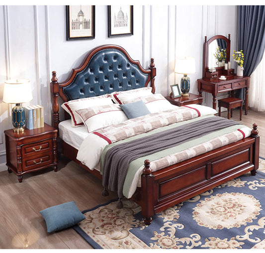 Lucy Boston Hilton Bed American Classic Solid Wood ( Select from 2 Size  2 Color )