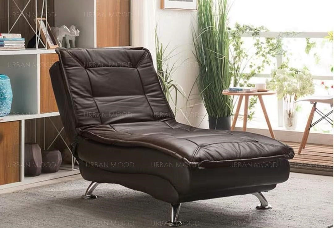 MAHAILA Faux Leather Designer Lounge Chair