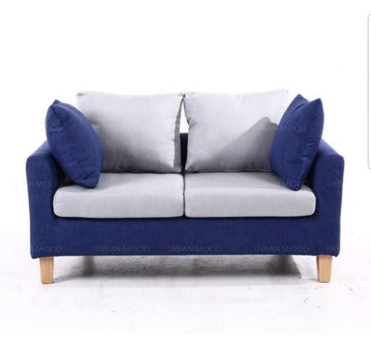 MIKA Vibrant Compact Fabric 2 Seater Sofa