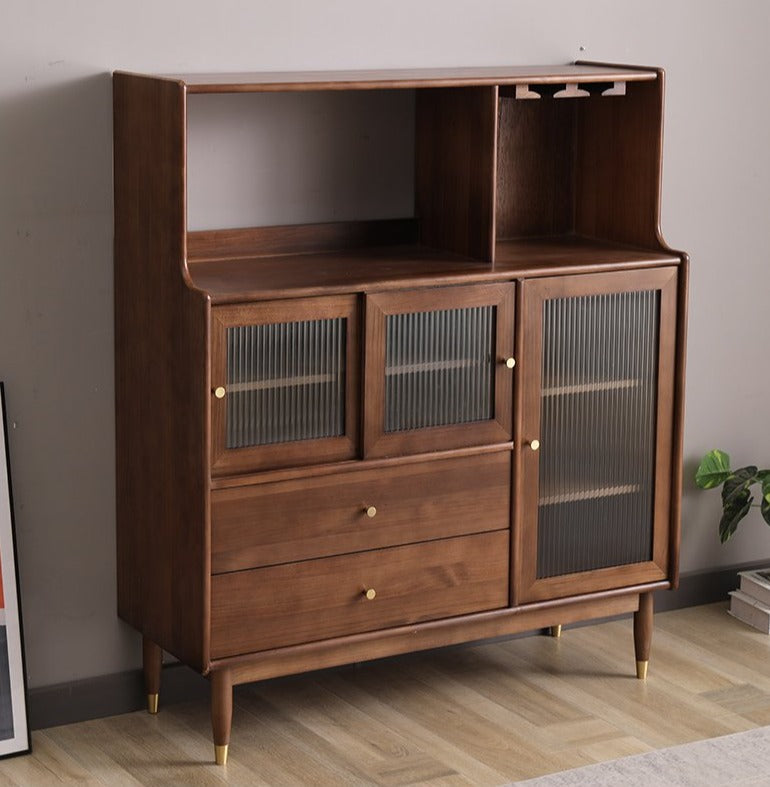 MILES Buffet Hutch Solid Wood Cabinet