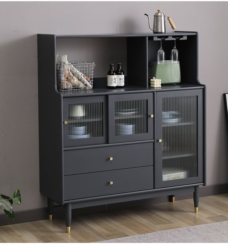 MILES Buffet Hutch Solid Wood Cabinet