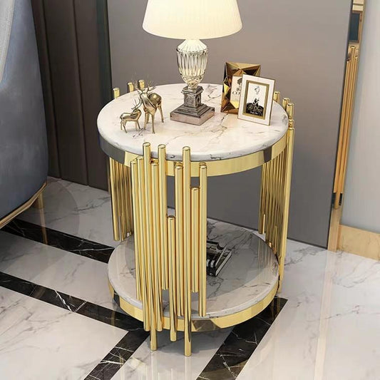 MISHA Luxury Gold Side Table