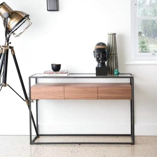 MODA Modern Industrial Floating Hallway Console