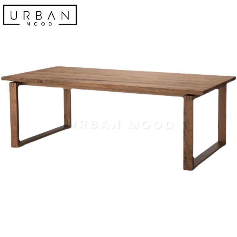 MACHI Rustic Ash Wood Dining Table