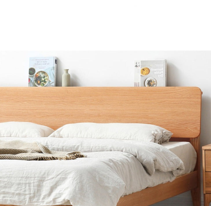 WAREHOUSE SALE Madeline BRYSON Japanese Nordic Bed Solid Wood ( 3 Size 2 Color Choice ) ( Discount Price from $1199 )