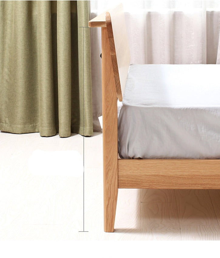 WAREHOUSE SALE Madeline BRYSON Japanese Nordic Bed Solid Wood ( 3 Size 2 Color Choice ) ( Discount Price from $1199 )