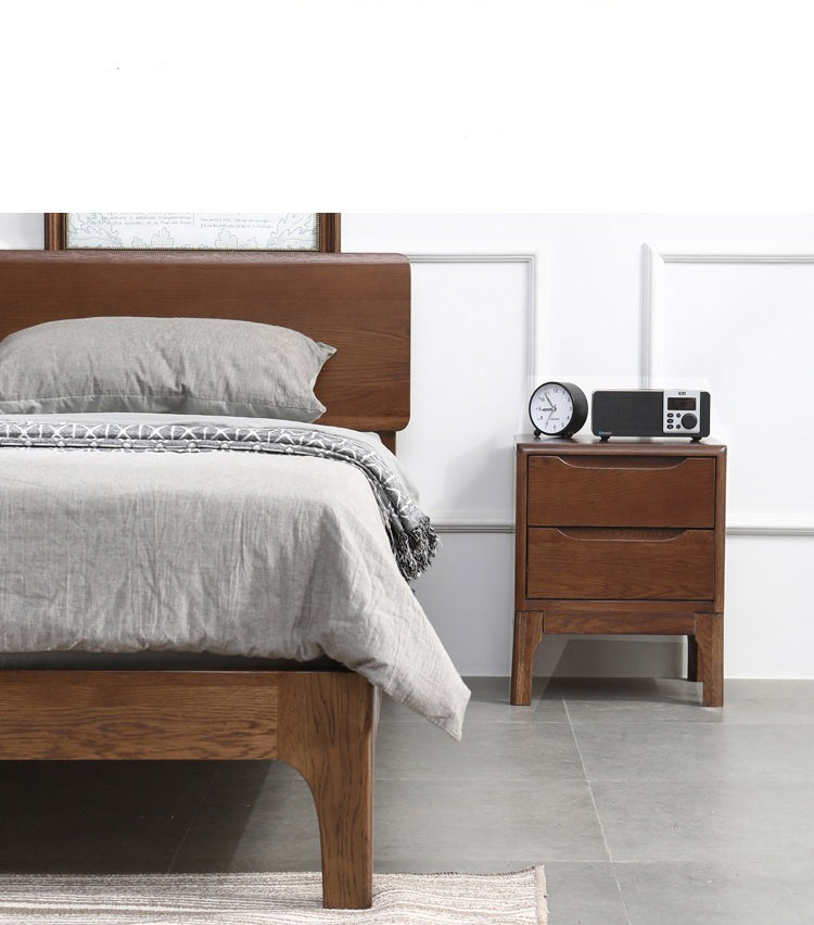 WAREHOUSE SALE Madeline BRYSON Japanese Nordic Bed Solid Wood ( 3 Size 2 Color Choice ) ( Discount Price from $1199 )