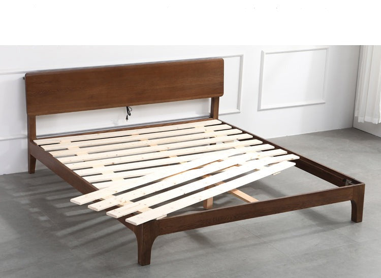 WAREHOUSE SALE Madeline BRYSON Japanese Nordic Bed Solid Wood ( 3 Size 2 Color Choice ) ( Discount Price from $1199 )