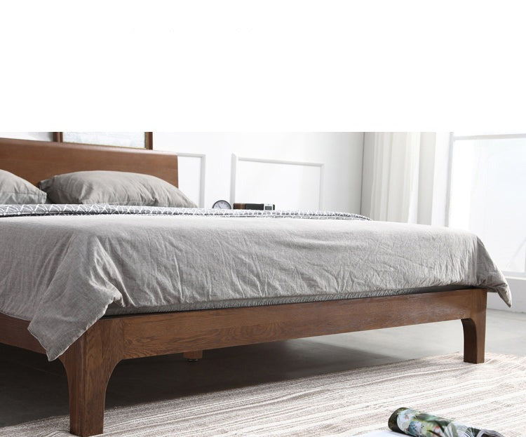 WAREHOUSE SALE Madeline BRYSON Japanese Nordic Bed Solid Wood ( 3 Size 2 Color Choice ) ( Discount Price from $1199 )