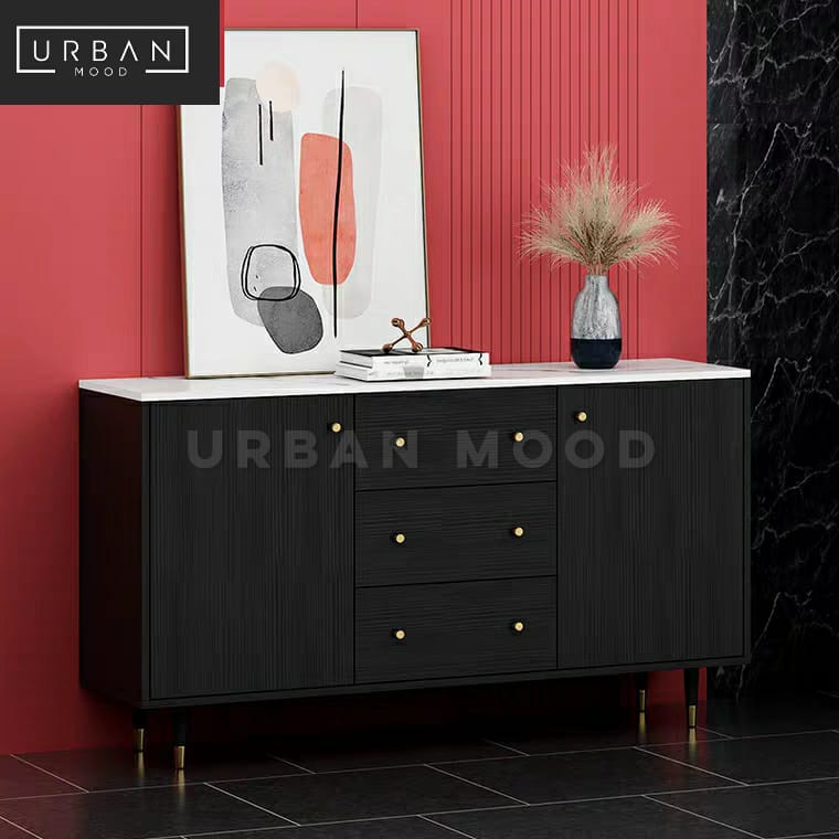 MERCIER Modern Marble Sideboard