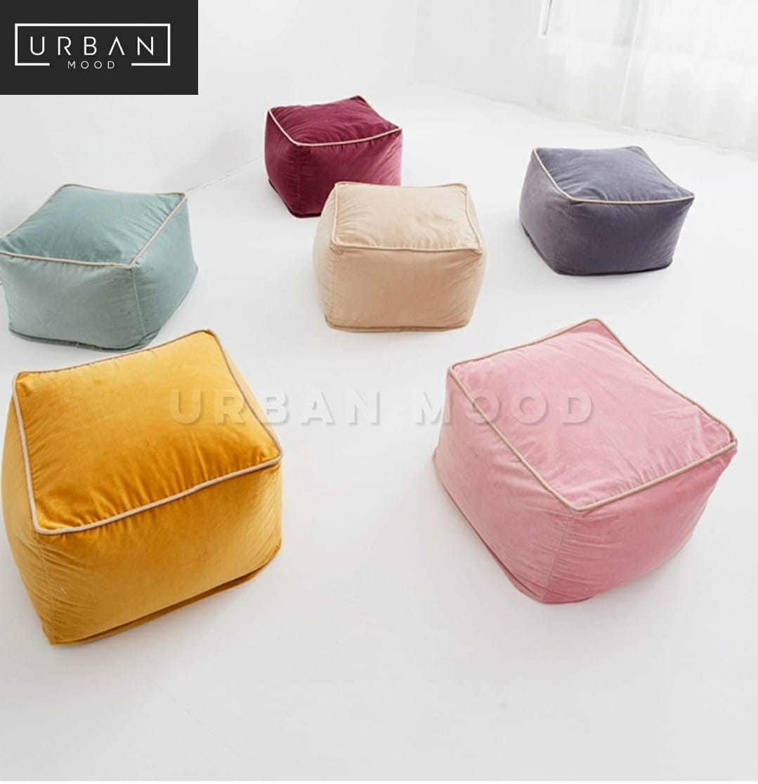 MIAMI Modern Velvet Pouf