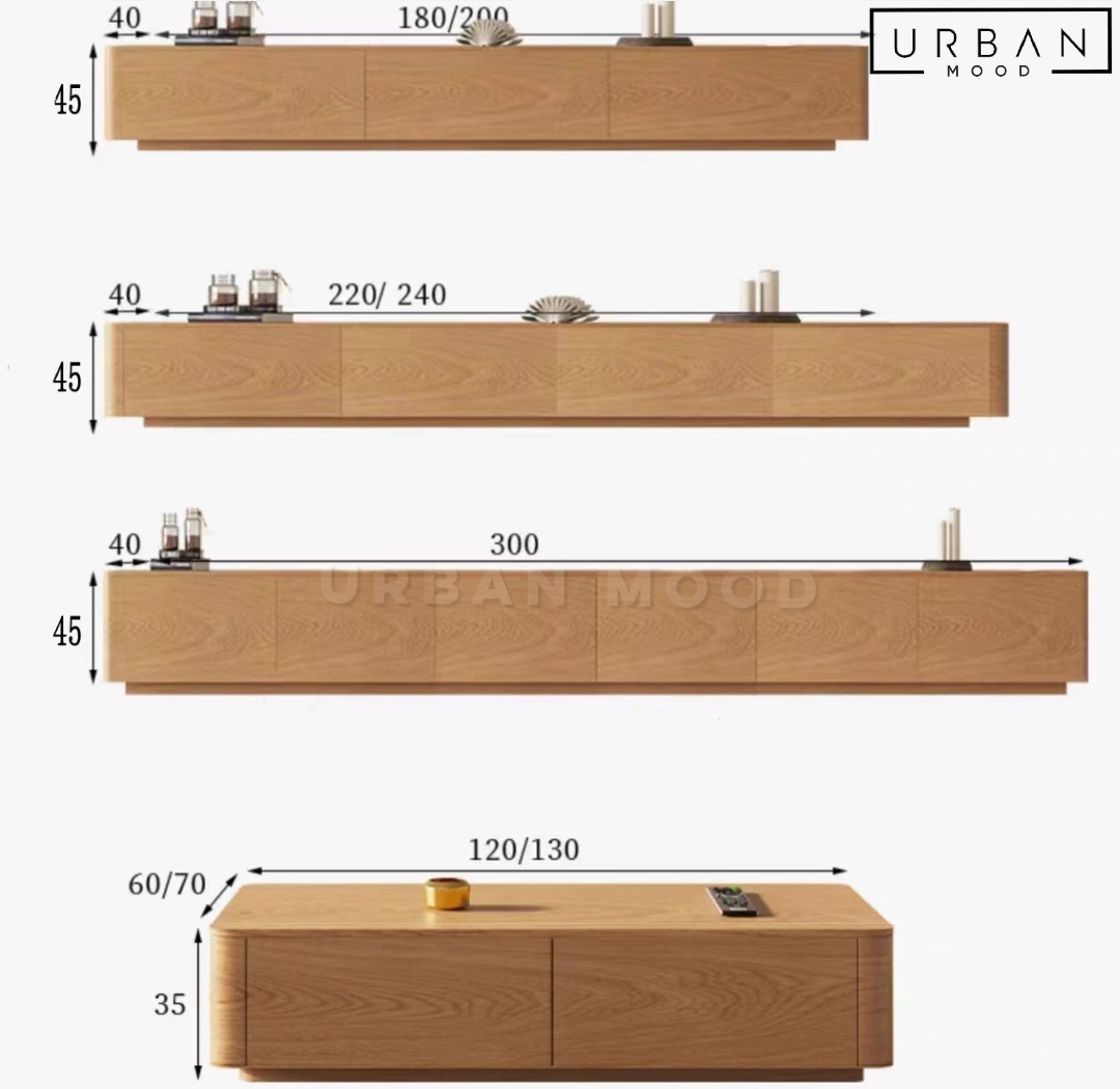 MOMO Japandi TV Console