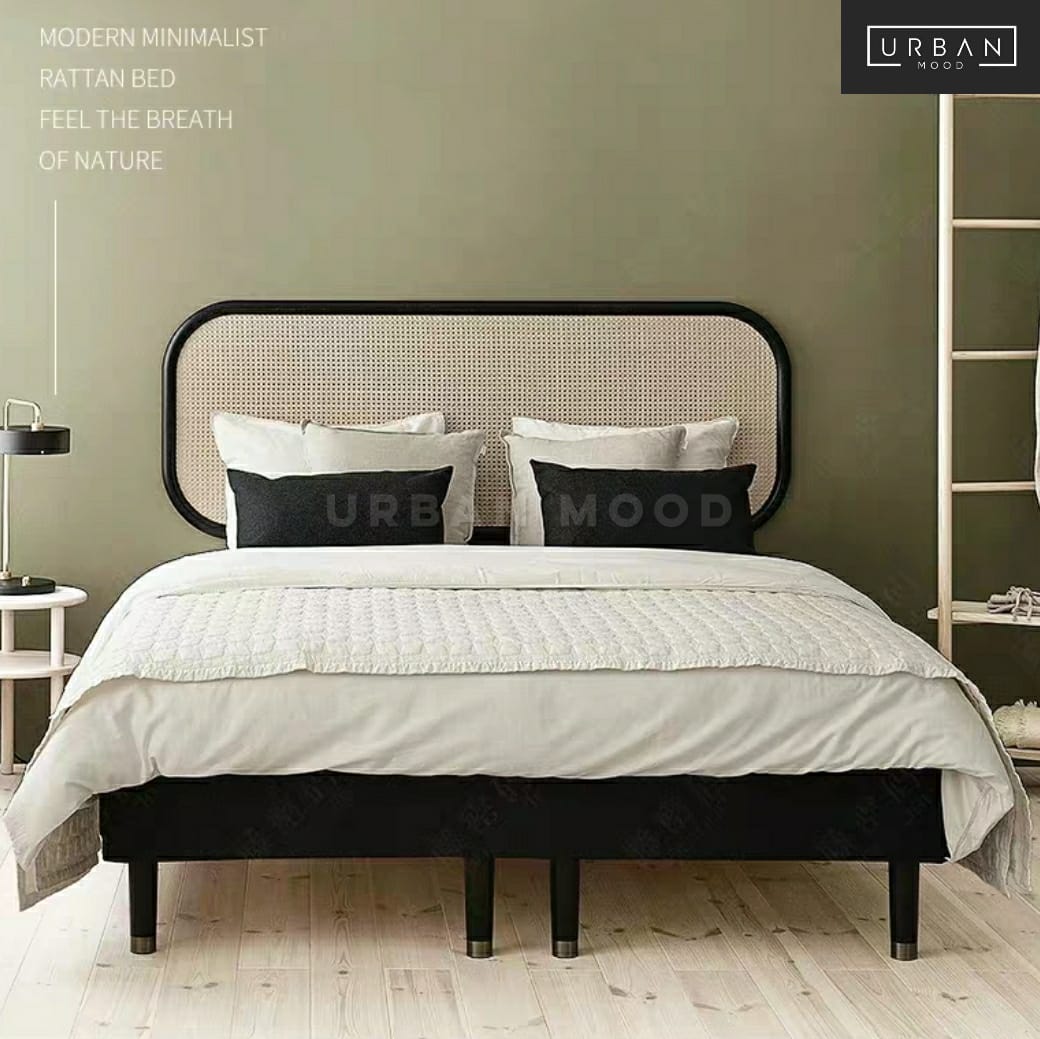 MONTAGE Vintage Rattan Bedframe
