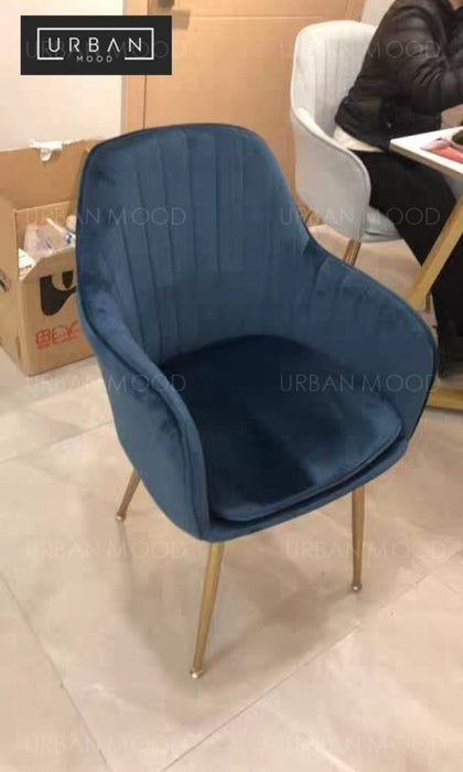 BETH Modern Victorian Upholstered Velvet Dining Chair