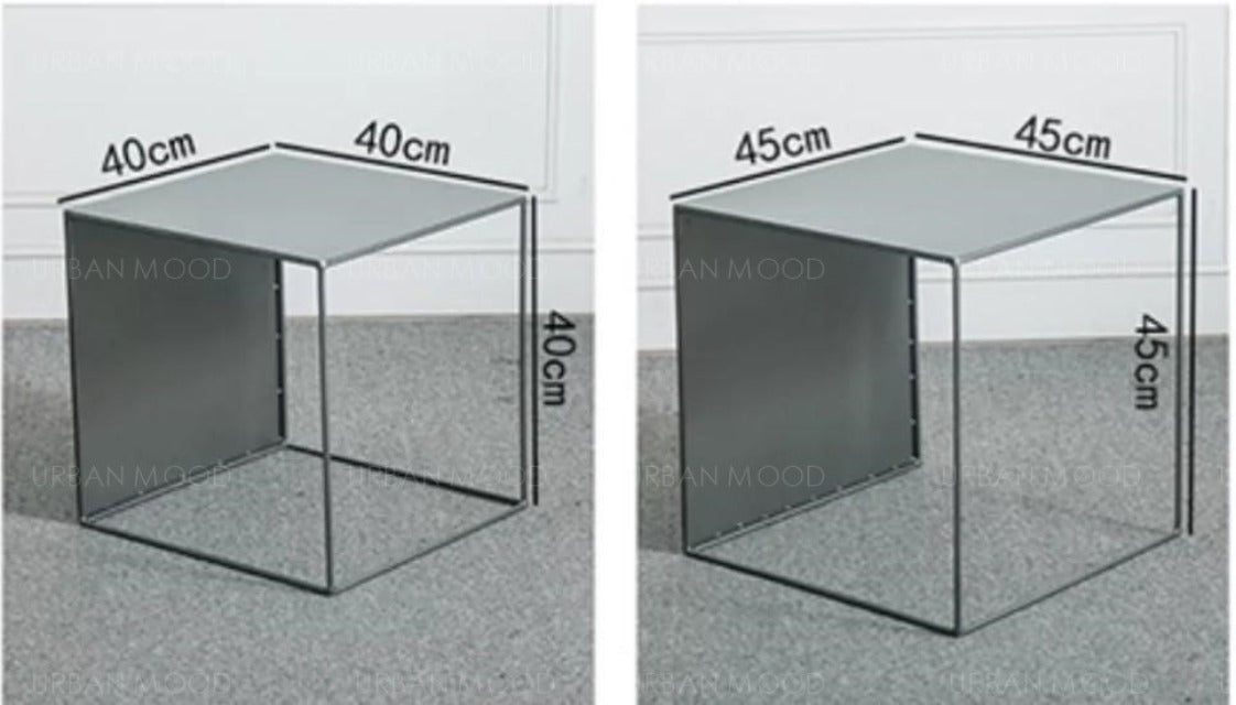 BODEN Minimalist Wireframe Cubic Coffee Table