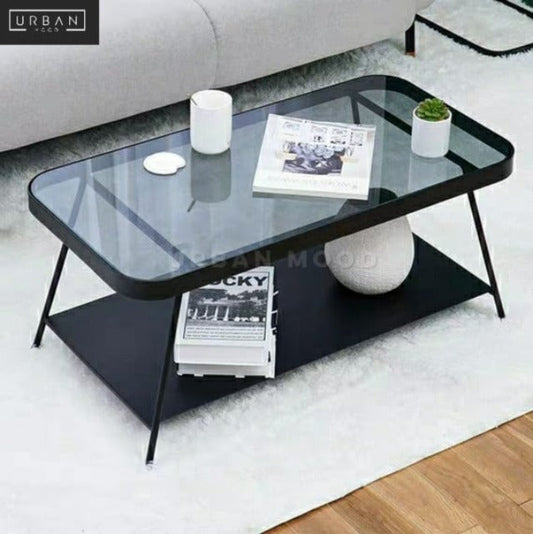 CRESTON Modern Glass Coffee Table