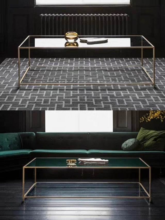 AURELIA Minimalist Glass Coffee Table