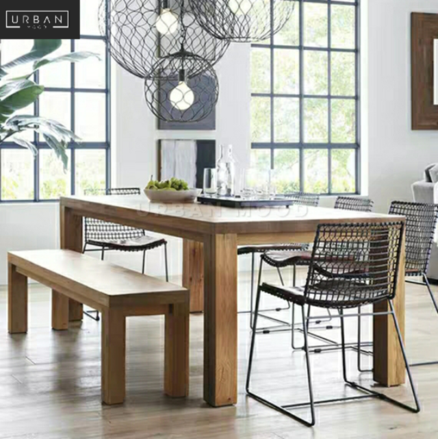 (Clearance) MARVIN Scandinavian Solid Wood Dining Table