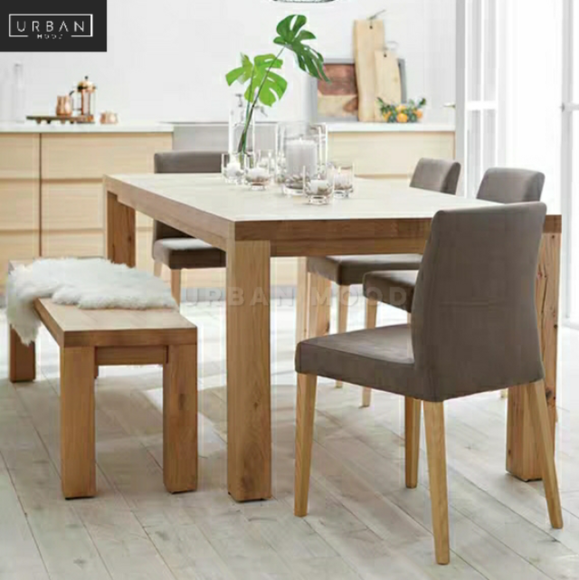 (Clearance) MARVIN Scandinavian Solid Wood Dining Table