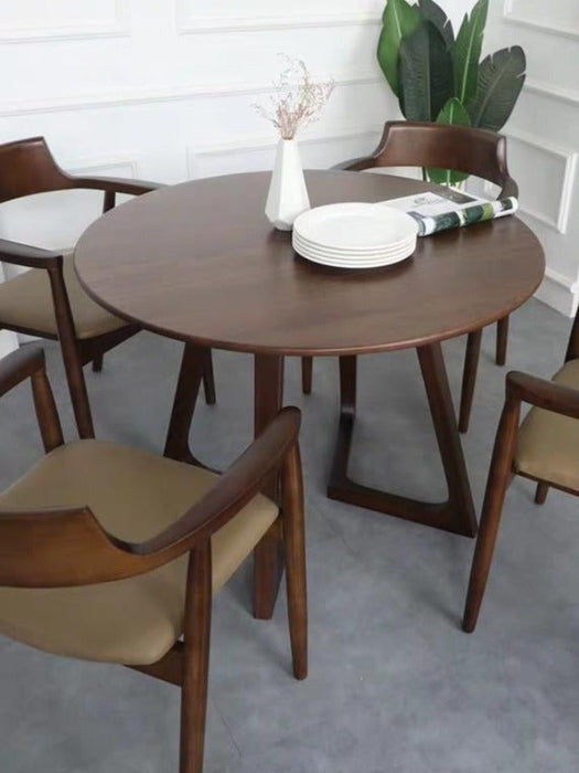 CARSON Solid Wood Round Dining Table