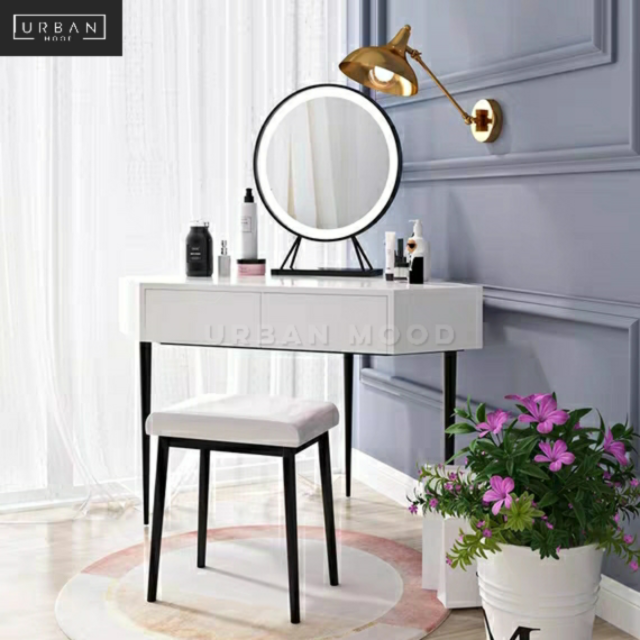 AURIA Modern Corner Vanity Table