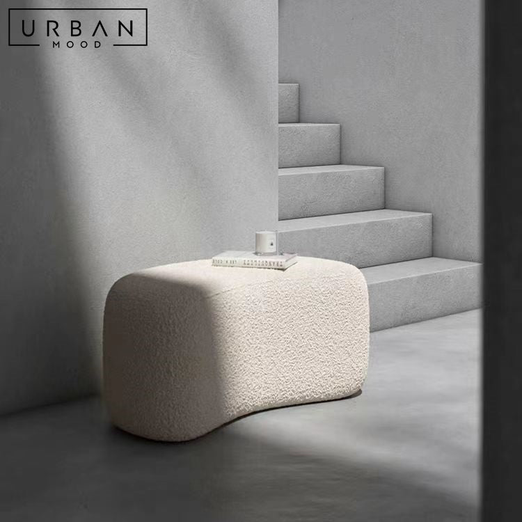 NEO Modern Boucle Ottoman