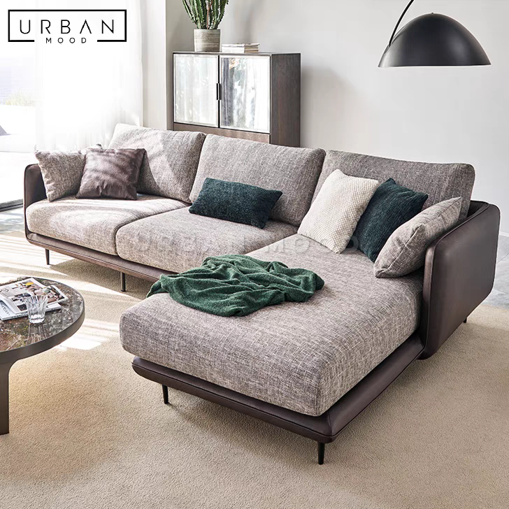 NODE Modern Fabric Sectional Sofa