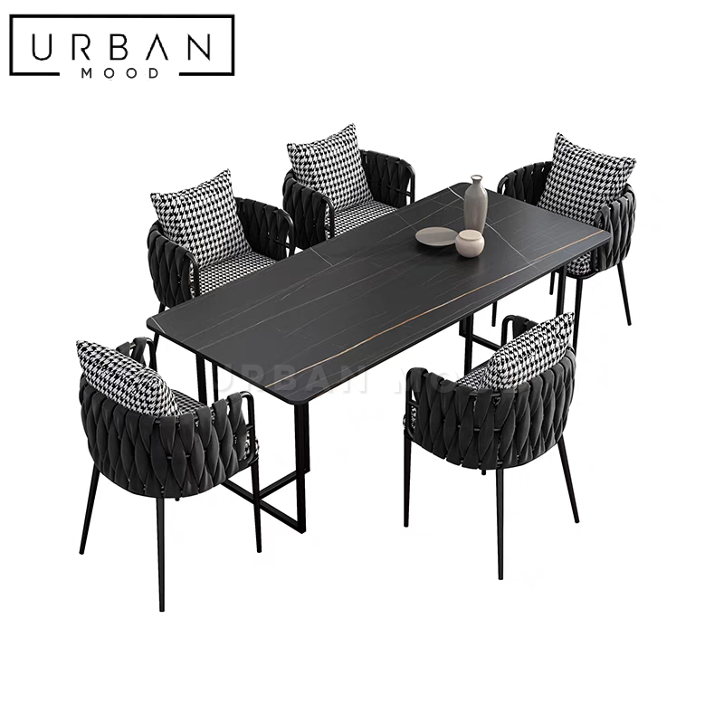 NOIR Modern Sintered Dining Table & Chairs