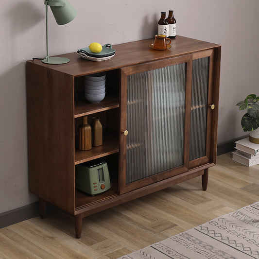 ELIANA Industrial Minimalist Glass Display Buffet