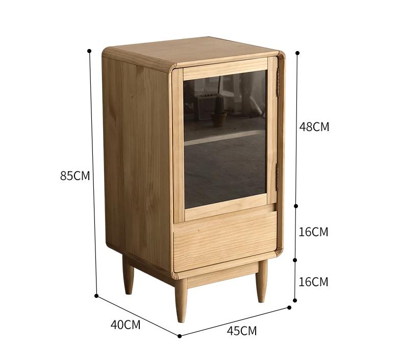 MICHEAL Glass Display Dining Cabinet Modern