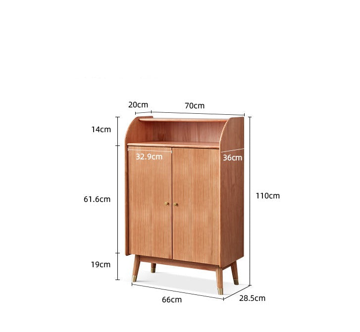 VIVIAN COURTYARD Buffet Cabinet for Cloth, Wine, Shoe Etc ( Grey, Walnut, Natural, White Color )