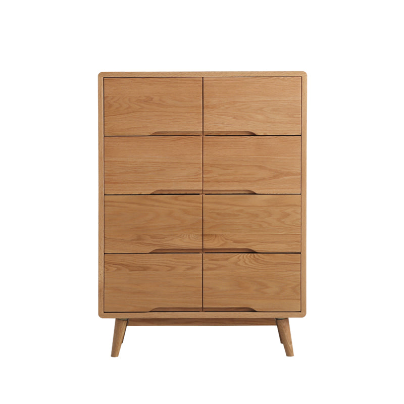 Camilla RITZ Chest of Drawers Japanese Nordic Pure Solid Wood 8 drawers Storage Walnut , Cherry Colour