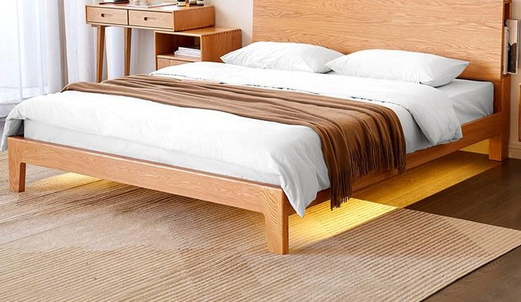 BRYSON Japanese Nordic Bed  Solid Wood