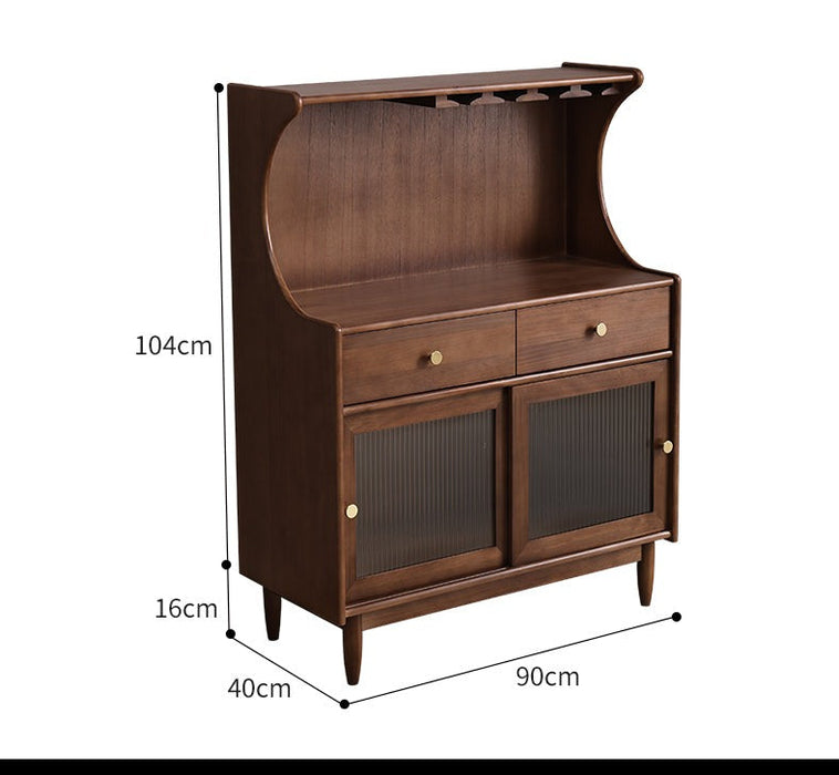 ADELAIDE Scandinavian Hutch Buffet Wine Cabinet Solid Wood Sideboard ( 4 Color 2 Size )
