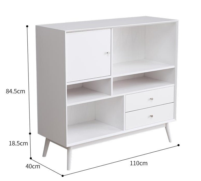 ROBERT Minimalist Bookcase Display Solid Wood