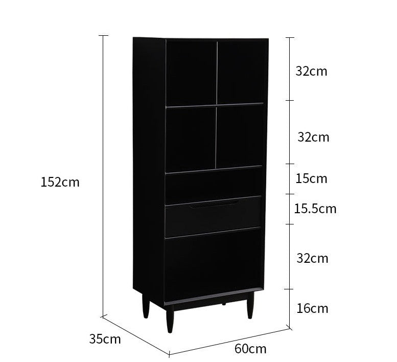 REBECCA SWEDEN Bookcase Display Scandinavian Solid Wood ( 4 Colour 3 Size )